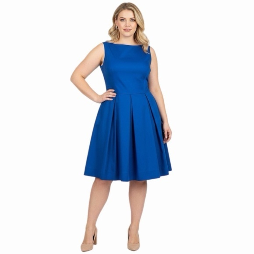 POLO RALPH LAUREN Babette sleeveless dress in Mayan Blue with Pockets Size 8 EUC